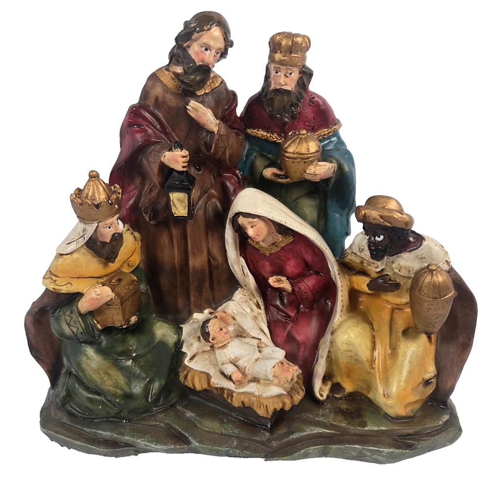 Christmas Nativity Figurine Holy Family Jesus Mary Joseph Religious Decor NEW